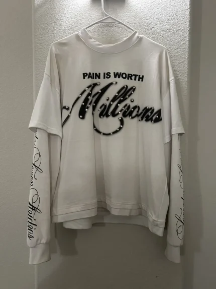 77 studios white sweatshirt