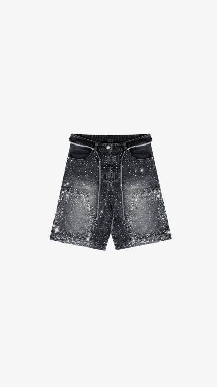 77 Studio Elite Black Shorts