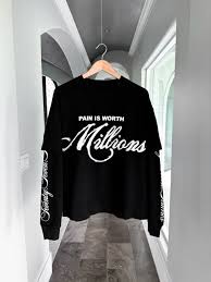 77 studios black swatshirt