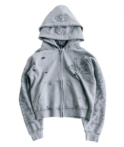77 studios light gray hoodie stylish unisex streetwear hoodie made with premium soft fabric for everyday casual comfort and modern minimal look