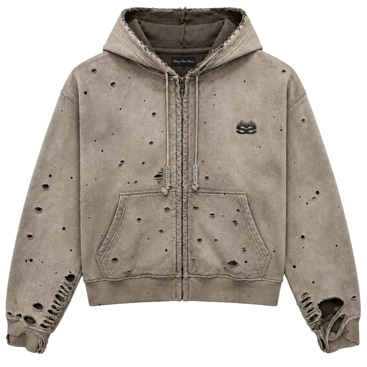 charm_zip_up_final_again 77 Studios CHARM ZIP UP Hoodie