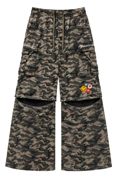 77 Studios CAMO CONVERTIBLE CARGO PANT
